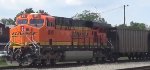 BNSF coal train DPU